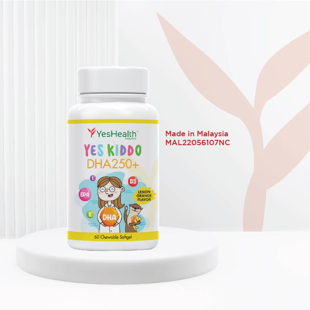 Yes Kiddo DHA250+: Brain Health & Growth with DHA, EPA, Vitamin D3